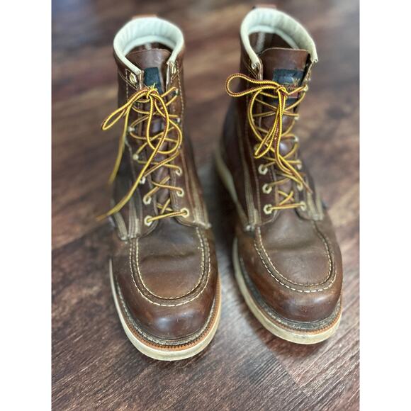 Thorogood Men\'s Brown Leather Heritage Work Boots Size 12 main image 7